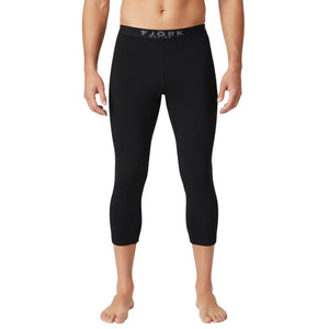Legging Finn 210 3/4 Homme - Black Laax - Leggings - Fjork Merino