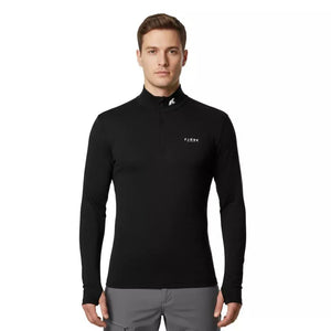 Finn Zip 210 Homme - Black Laax - Baselayers - Fjork Merino