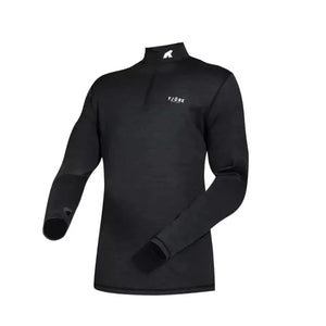 Finn Zip 210 Homme - Black Laax - Baselayers - Fjork Merino
