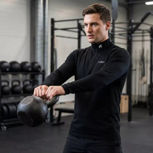Finn Zip 210 Homme - Black Laax - Baselayers - Fjork Merino