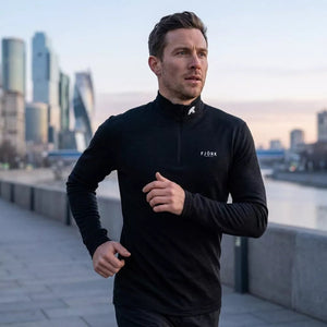 Finn Zip 210 Homme - Black Laax - Baselayers - Fjork Merino