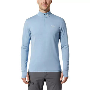Finn Zip 210 Homme - Blue Aletsch - Baselayers - Fjork Merino