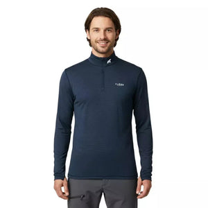Finn Zip 210 Homme - Blue St Moritz - Baselayers - Fjork Merino