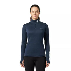 Bjork Zip 210 Femme - Blue St Moritz - Baselayers - Fjork Merino