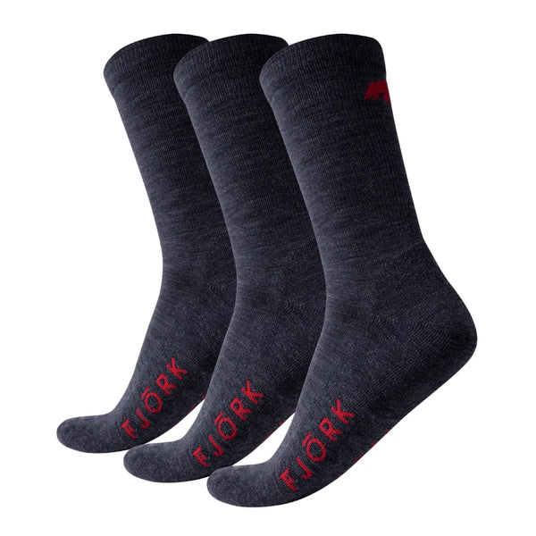 Chaussettes Classic Cut - Pack de 3 paires - Navy - Chaussettes - Fjork Merino