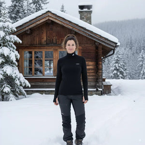 Bjork Roll 210 Femme - Black Laax - Baselayers - Fjork Merino