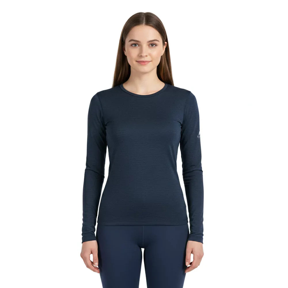 Rab Base Layer Top Femme 10, Mélange Mérinos/polyester, Rose, Long, Occasion Très Bon état