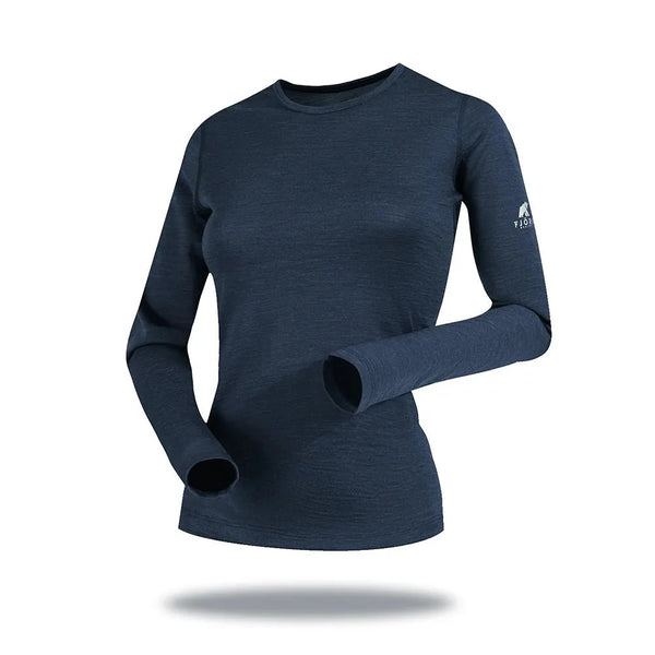 Bjork 210 Women - FJORK Merino - Blue St Moritz - Baselayers