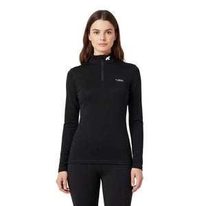 Bjork Zip 210 Femme - Black Laax - Baselayers - Fjork Merino