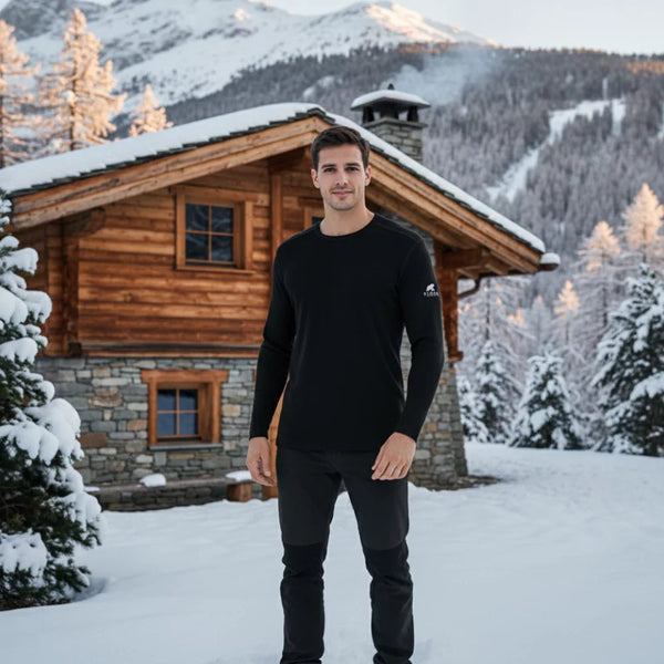 Finn 210 Homme - Black Laax - Baselayers - Fjork Merino