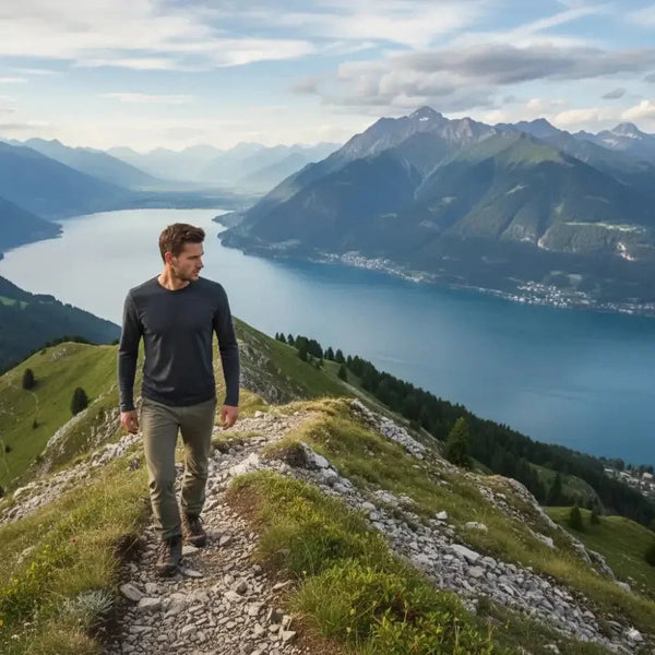 Finn 210 Homme - Grey Zinal - Baselayers - Fjork Merino