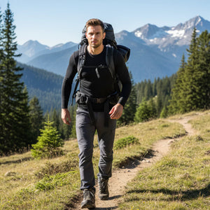 Finn ML 140 Homme — coloris Black Laax — laine mérinos — Fjork Merino
