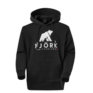 Hoodie Titlis Homme - Black / White logo - Hoodie - Fjork Merino