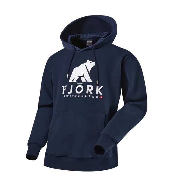 Hoodie Titlis Homme - Navy / White logo - Hoodie - Fjork Merino