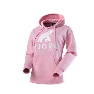 Hoodie Titlis Femme - Pink / White logo - Hoodie - Fjork Merino