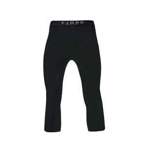 Legging Finn 210 3/4 Homme — coloris Black Laax — laine mérinos — Fjork Merino