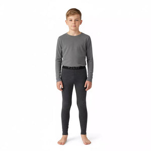 Legging Enfant 210 - Grey Zinal - Leggings - Fjork Merino