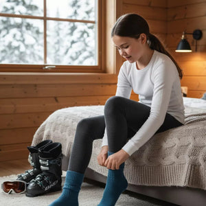 Legging Enfant 210 - Grey Zinal - Leggings - Fjork Merino