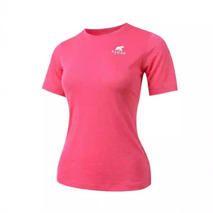 Bjork MC 140 Femme - Pink Davos - T-shirt - Fjork Merino