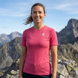 Bjork MC 140 Femme - Pink Davos - T-shirt - Fjork Merino