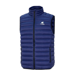Doudoune sans manches Merino Nordend Homme — coloris Blue St Moritz — Fjork Merino