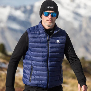 Merino sleeveless down jacket Nordend Men - FJORK Merino 🌍 - Blue St Moritz - Jacket