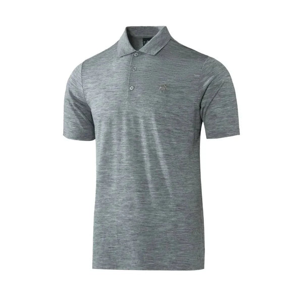 Polo Rigi Homme - Grey Saas Fee - Polo - Fjork Merino