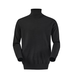 Pull City col roulé Homme — coloris Black Laax — laine mérinos — Fjork Merino