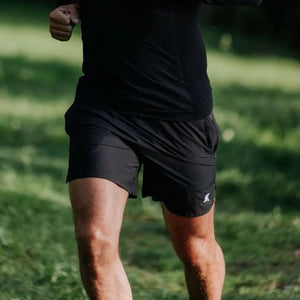 Short Running Men - FJORK Merino 🌍 - Black Laax - Shorts