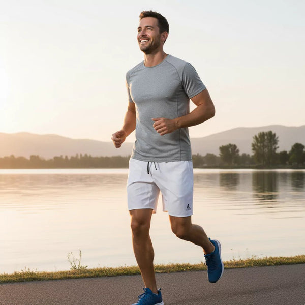 Short Running Homme - Polar White - Shorts - Fjork Merino