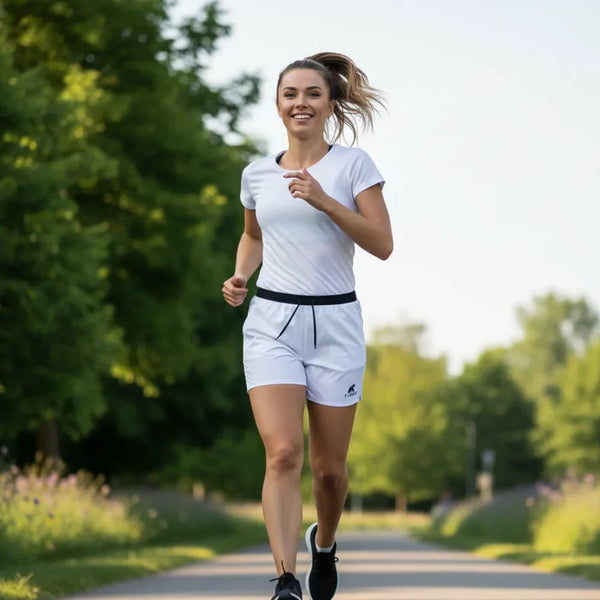 Short Running Femme - Polar White - Shorts - Fjork Merino