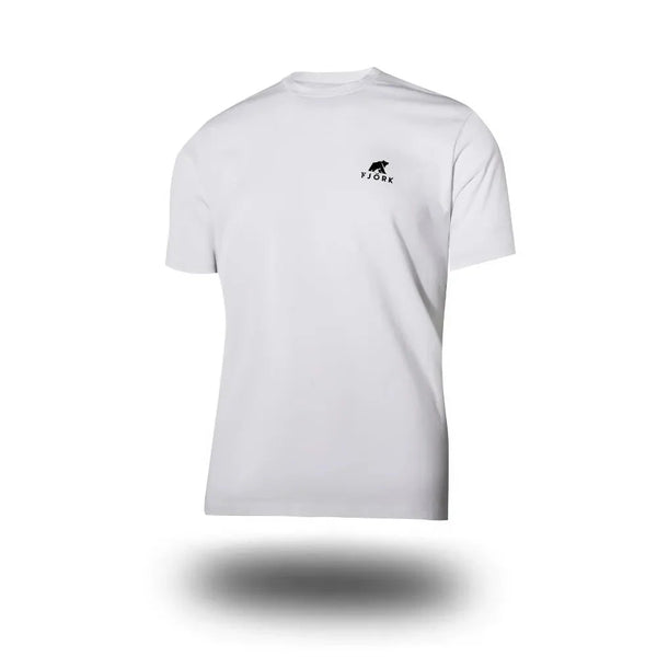 T shirt petit logo Sosto Men - FJORK Merino - Polar White - T-shirt