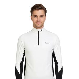 Tech Eiger 210 Zip Homme, coloris Polar White, laine mérinos, Fjork Merino