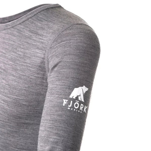 Top Enfant 210, coloris Grey Saas Fee, laine mérinos, Fjork Merino