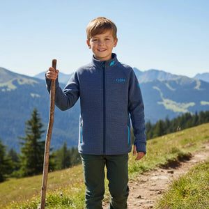 Veste Ultra 300 Merino Enfant - Blue St Moritz - Vestes - Fjork Merino